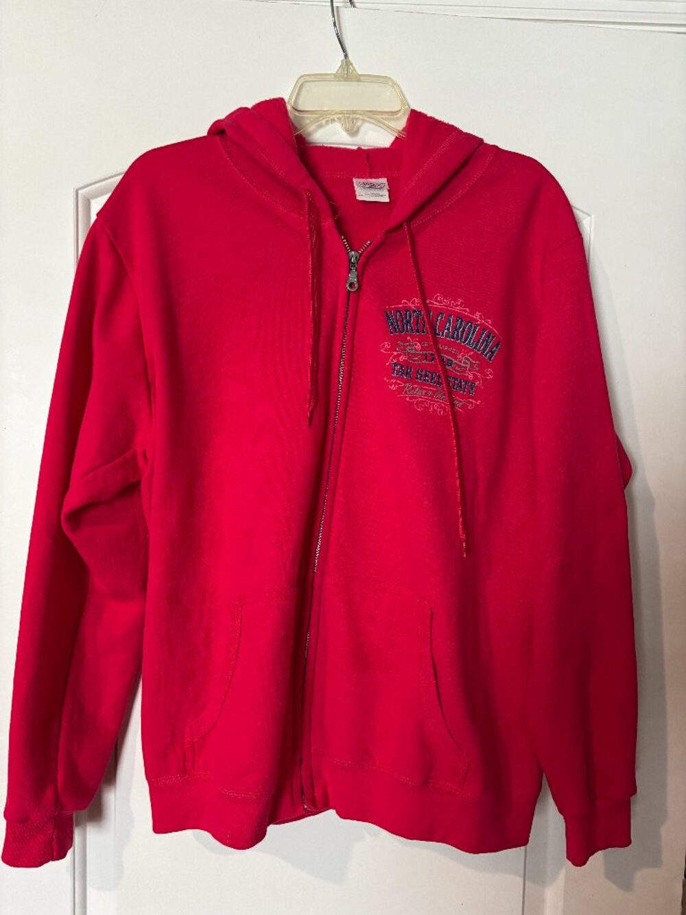 Gildan North Carolina Tar Heels Womens XL Warm Pink Zip Hoodie
